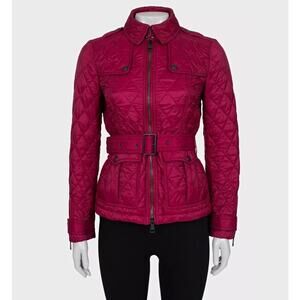 Burberry Pink Fitted Jacket - Size XS
